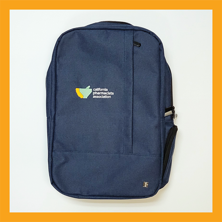 Blue Backpack with Embroidered CPhA Logo